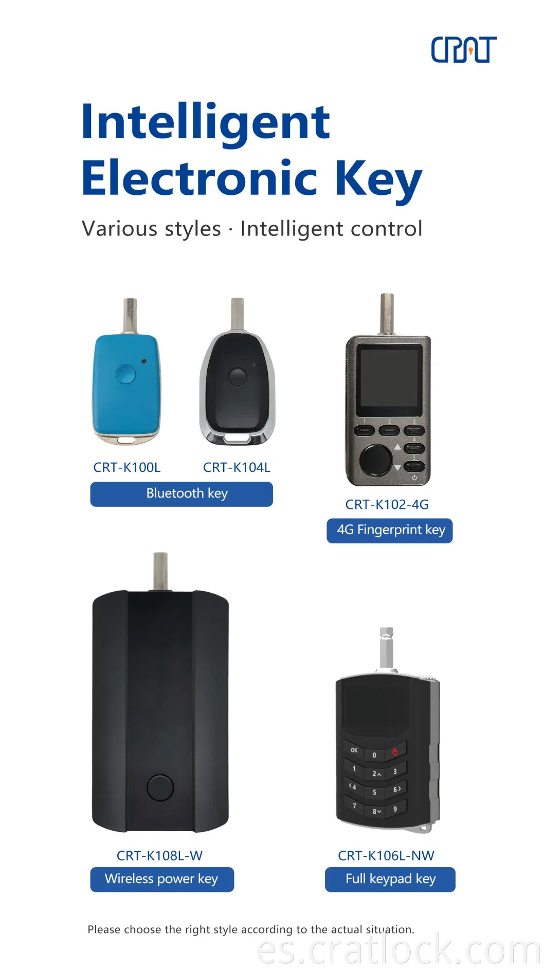 IP67 Fecha recargable Transferencia de transferencia de voz Bluetooth Bluetooth Potencia inalámbrica Fuente de alimentación urgente Desbloqueo Managemento Clave maestra del sistema Autorizado por Control PLA